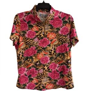 IBKUL Jovanna Print Top Woman’s XL